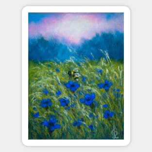 cornflower meadow Sticker